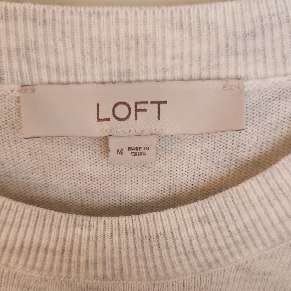 LOFT Striped Knit Sweater Size M - Picture 2 of 5